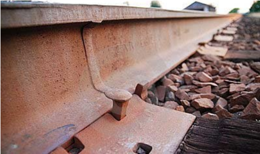 (a) Direct rail spike fastening