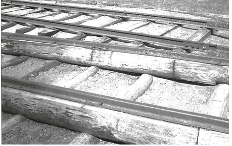 (b) Early timber-supported track