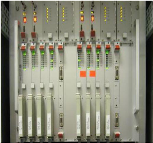 (a) Electronic interlocking cabinet
